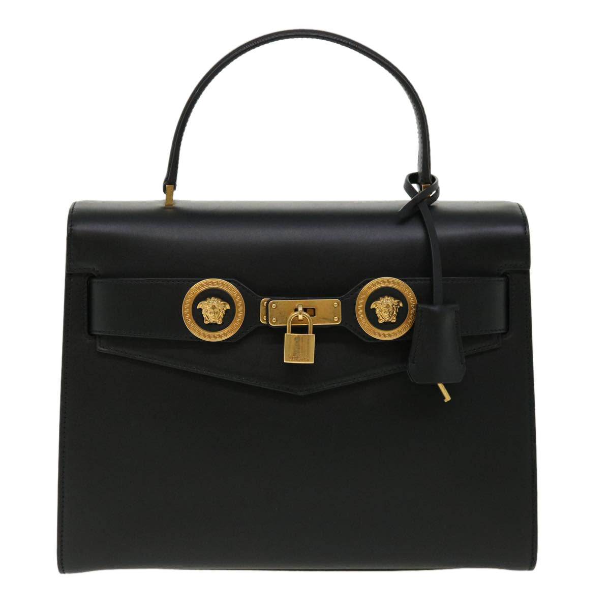 Versace Black Leather Handbag 