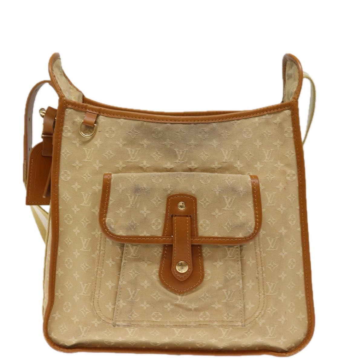 Louis Vuitton Mary kate Beige Canvas Shoulder Bag