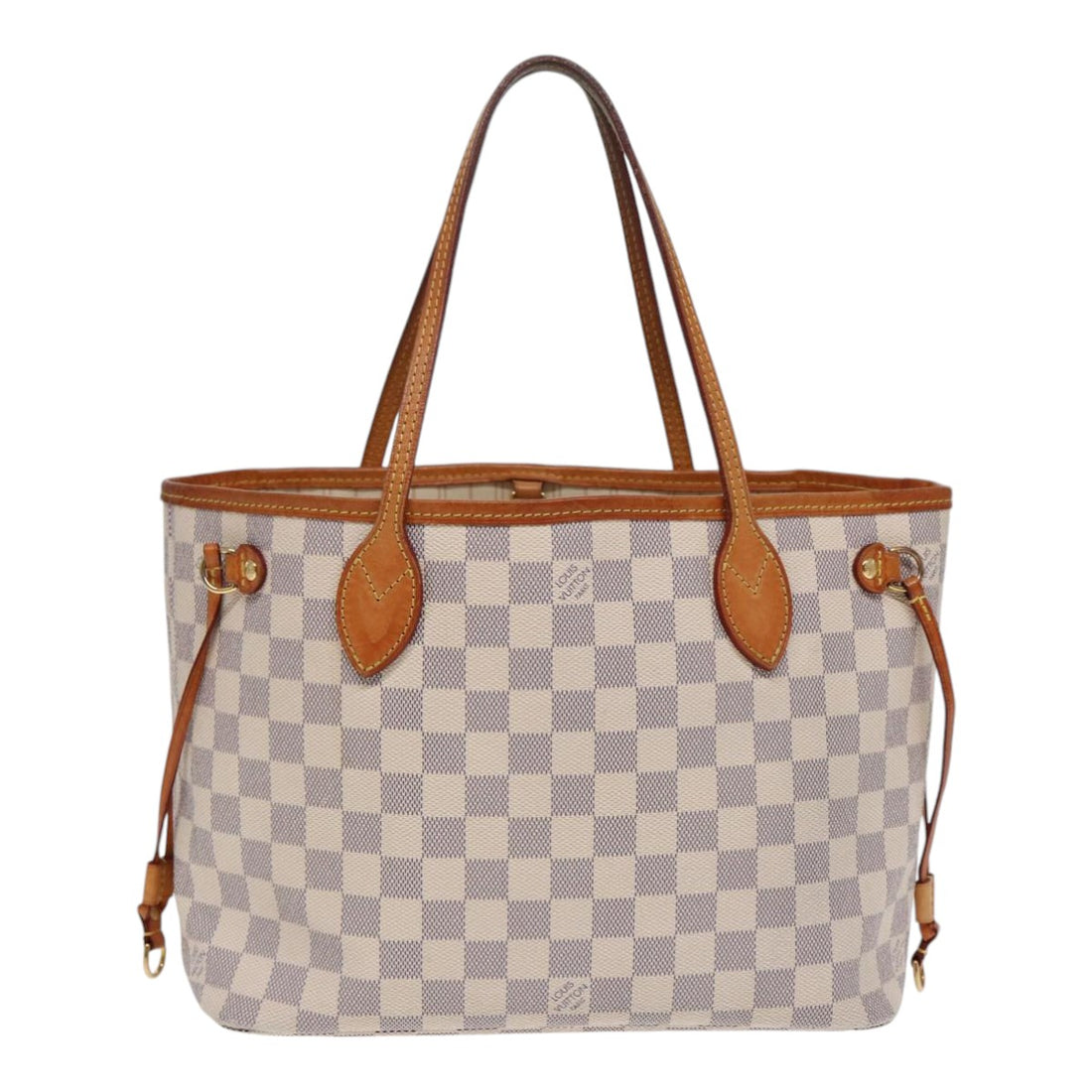 Louis Vuitton Neverfull PM White Canvas Tote Bag