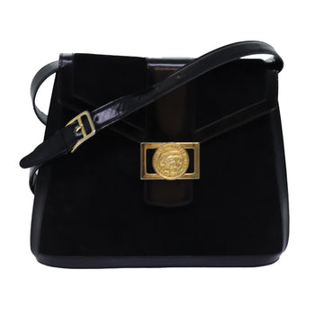 Céline Black Suede Shoulder Bag