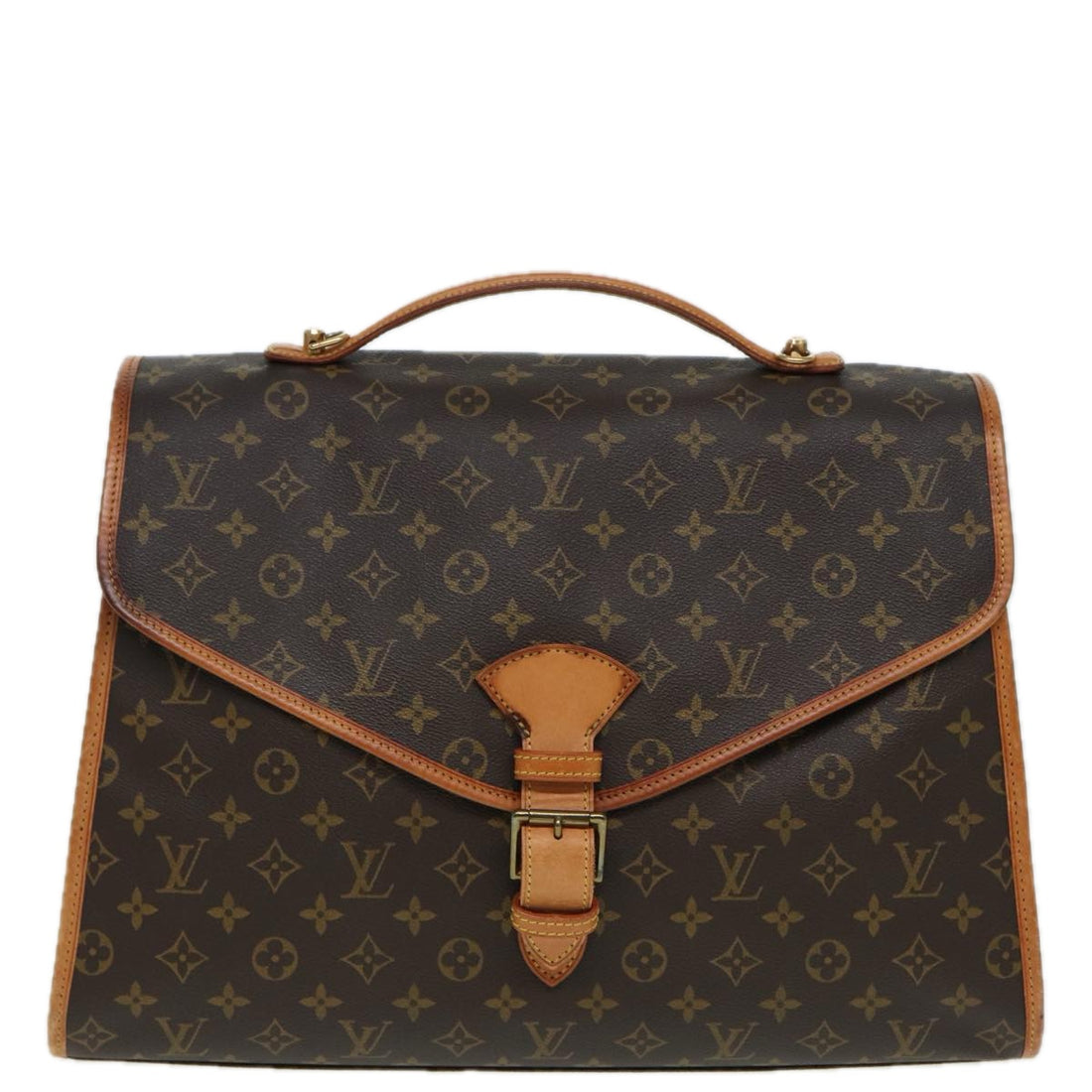 Louis Vuitton Beverly Brown Canvas Handbag 