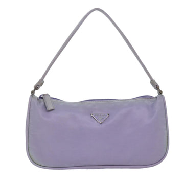 Prada Tessuto Purple Leather Clutch Bag