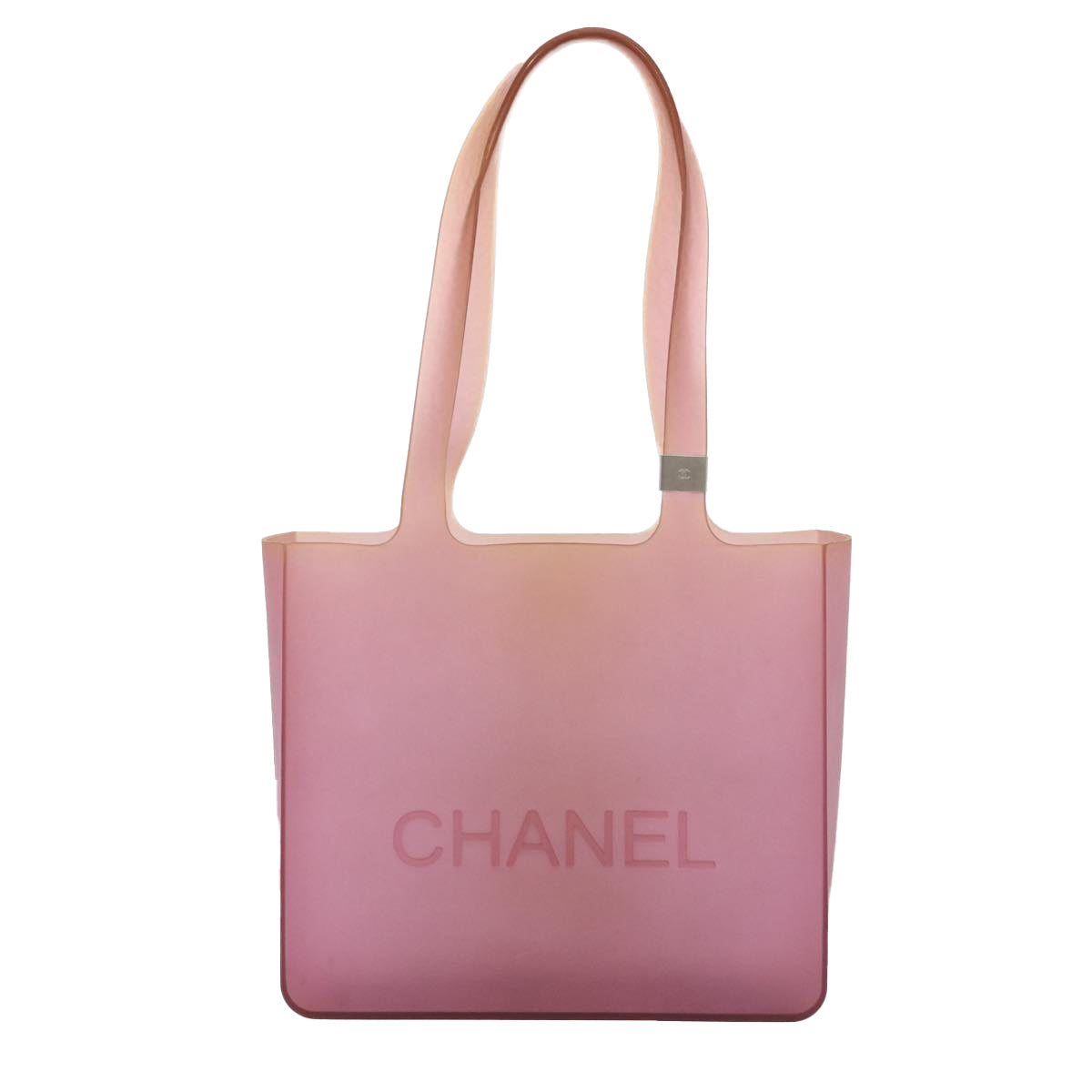 Chanel Jelly Pink Rubber Tote Bag