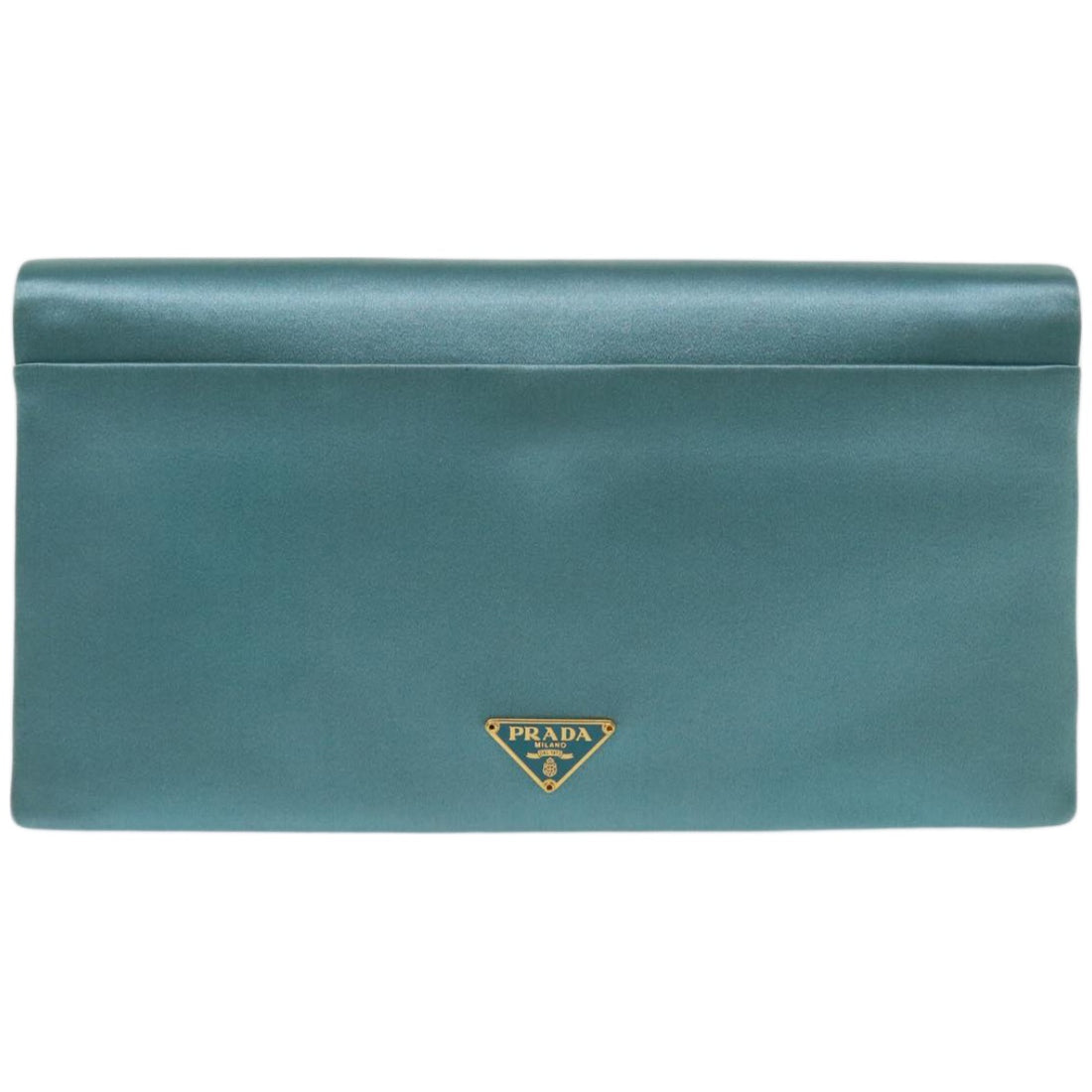 Prada Blue Silk Clutch Bag