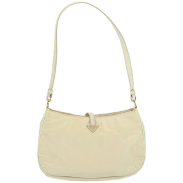 Prada Tessuto Beige Synthetic Shoulder Bag