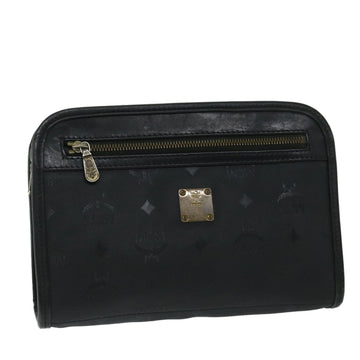 MCM Black Canvas Clutch Bag