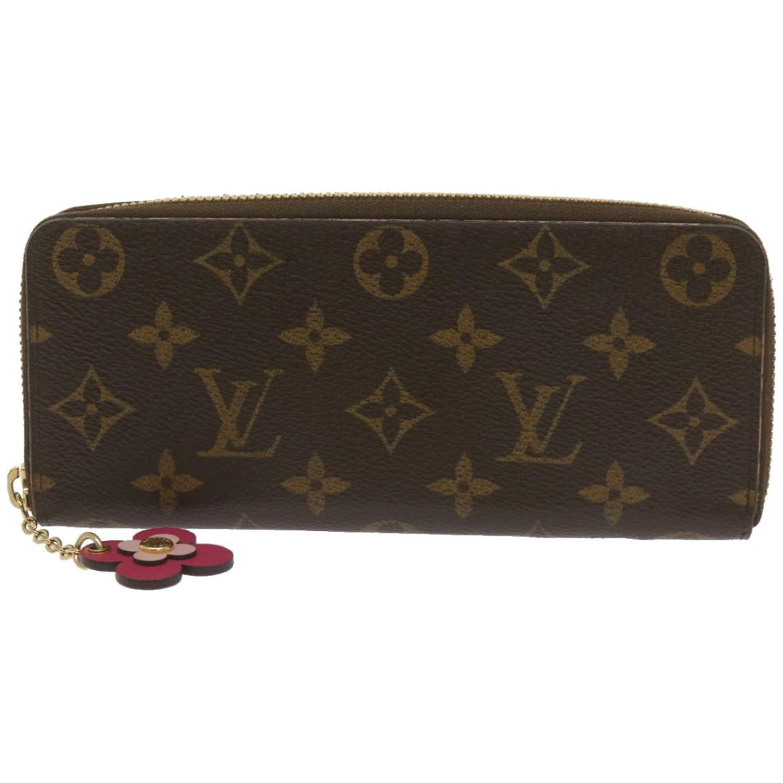 Louis Vuitton Zippy Burgundy Canvas Wallet 