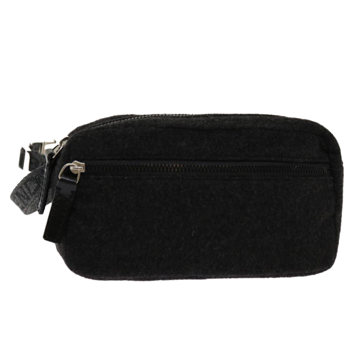 Fendi Grey Wool Shoulder Bag