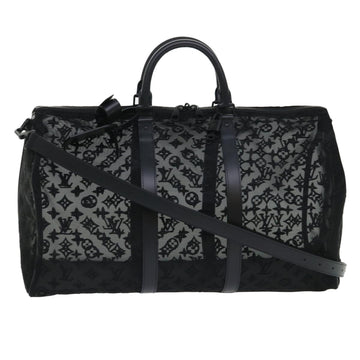 Louis Vuitton Keepall Bandouliere 50 Black Synthetic Travel Bag