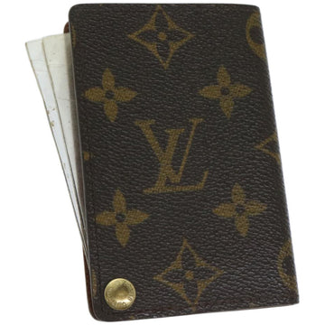 Louis Vuitton Porte carte crédit Pression Brown Canvas Wallet 