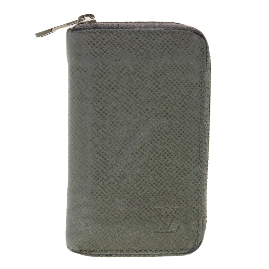 Louis Vuitton Zippy coin purse Grey Leather Wallet 