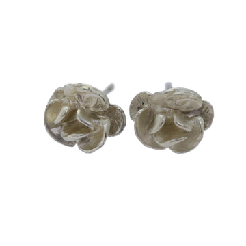 Chanel Camellia Silver Metal Earring 