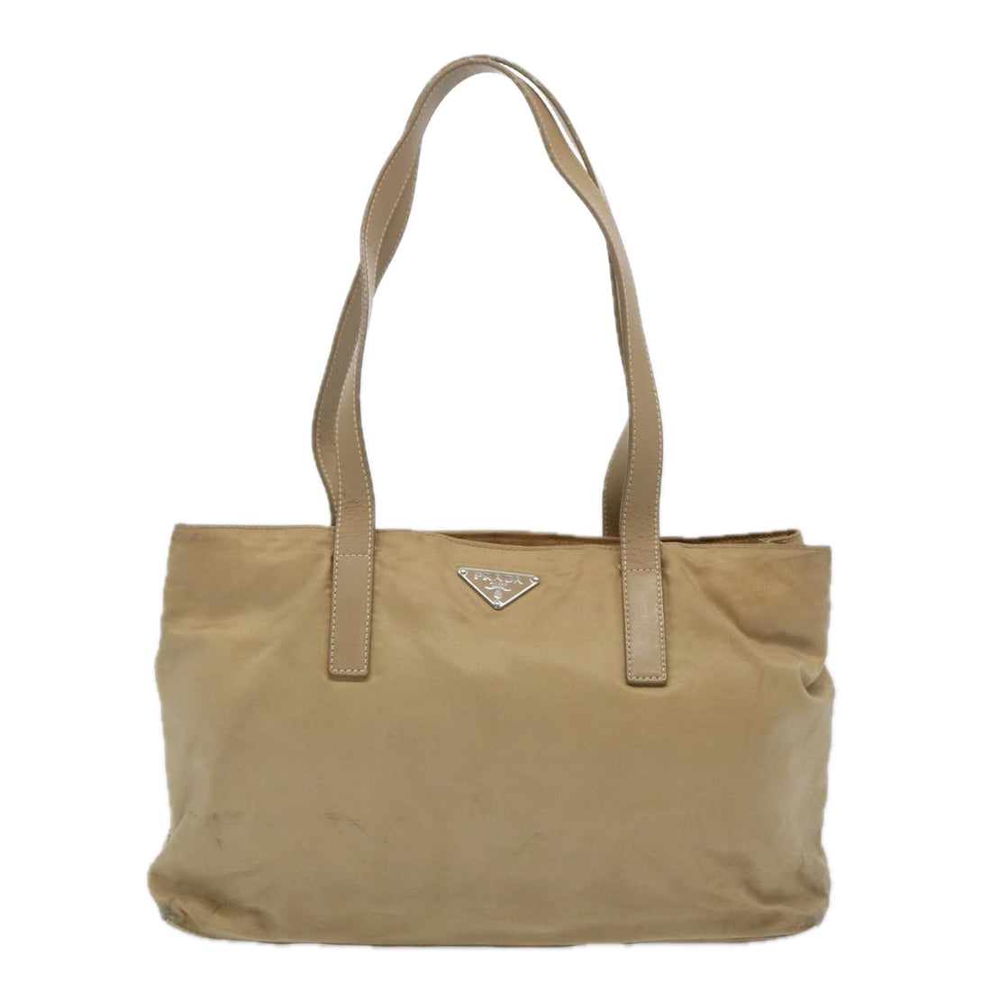 Prada Beige Synthetic Tote Bag