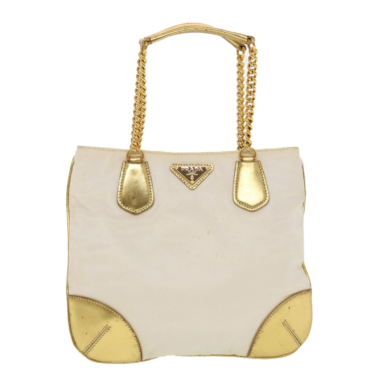 Prada Gold Synthetic Shoulder Bag