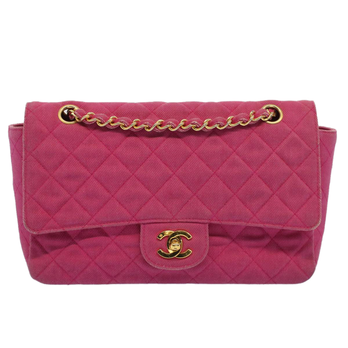 Chanel Timeless Pink Canvas Shoulder Bag