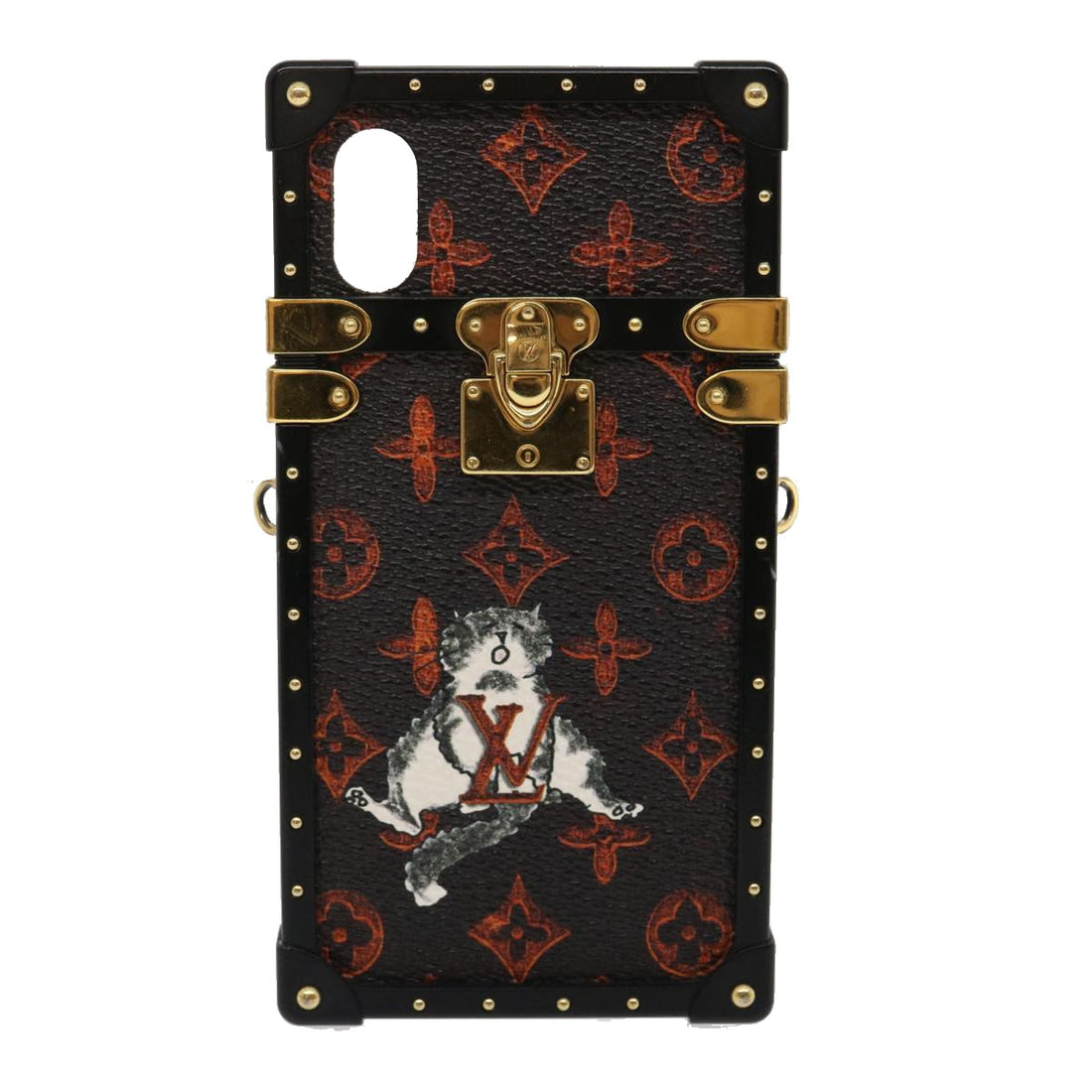 Louis Vuitton Trunk Black Canvas Phone 