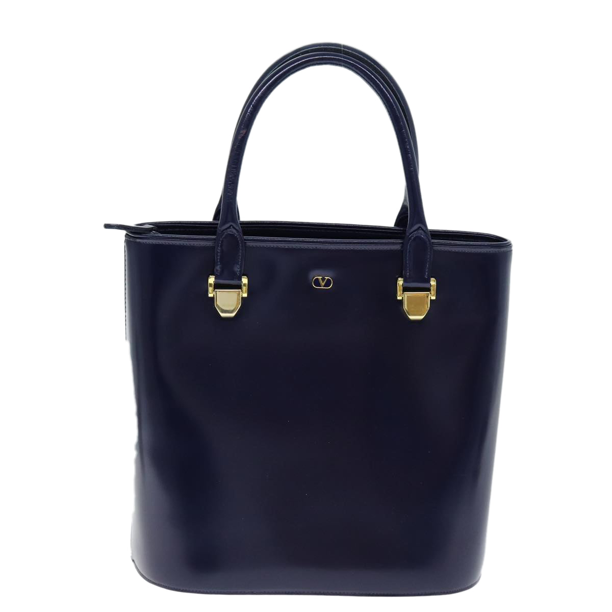 Valentino Garavani - Navy Leather Handbag 