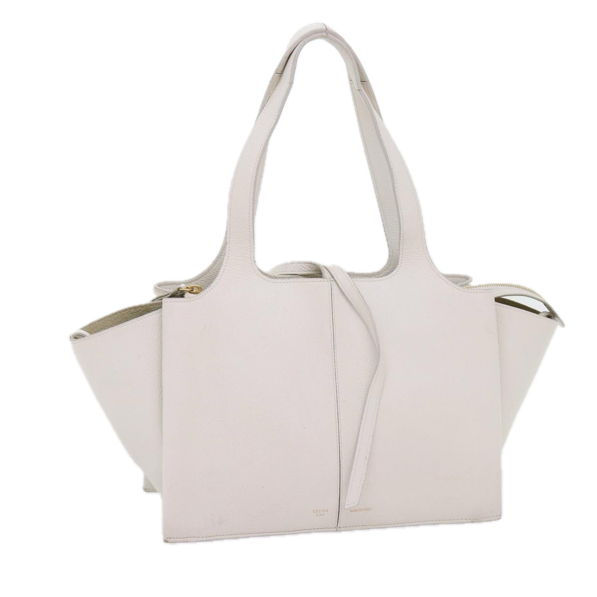 Céline White Leather Shoulder Bag