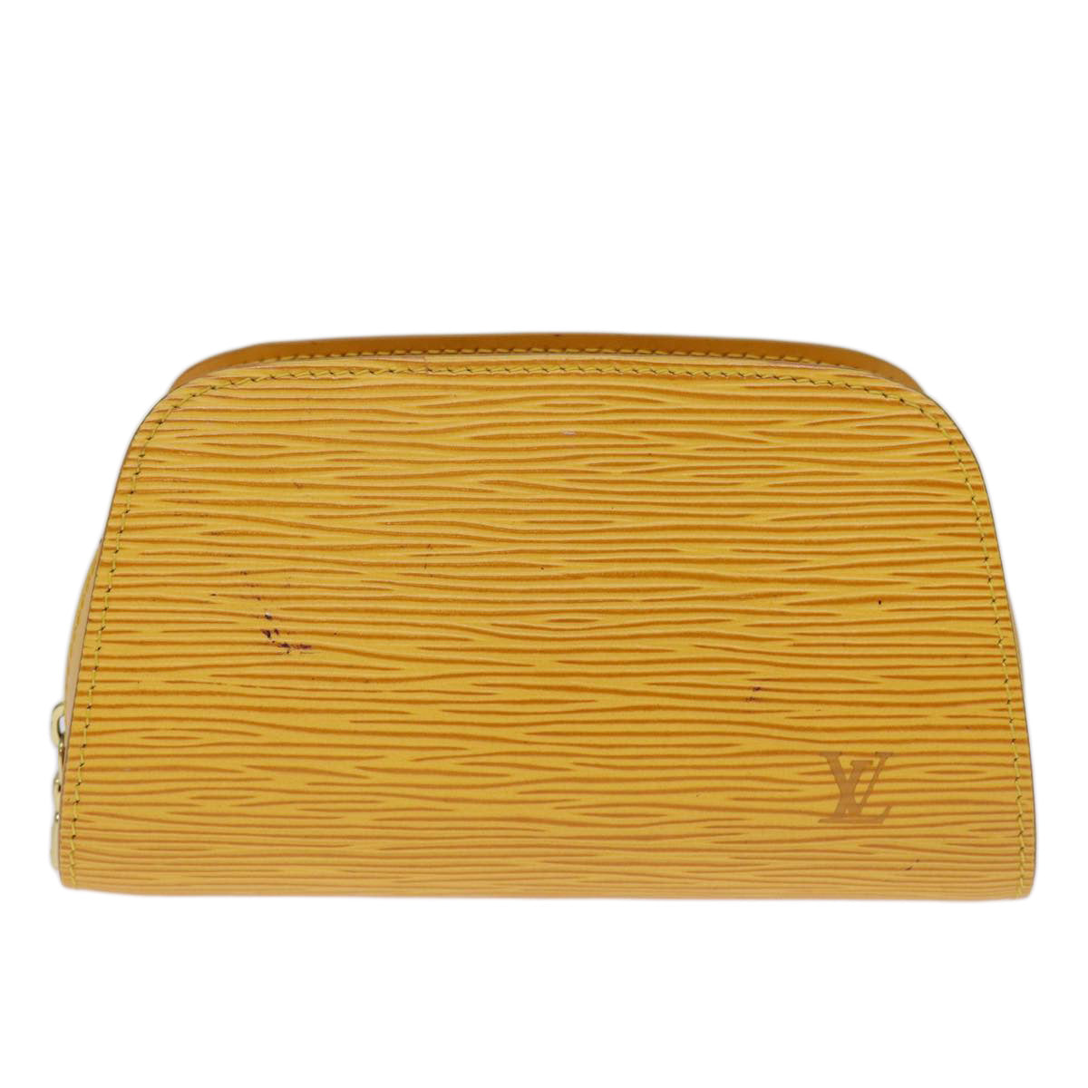 Louis Vuitton Dauphine Mini Yellow Leather Clutch Bag