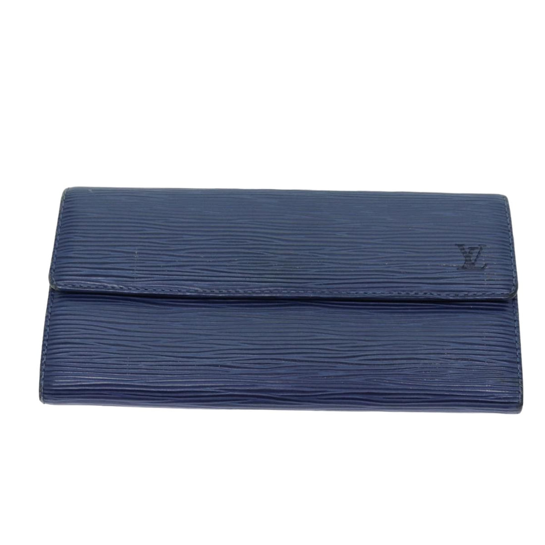 Louis Vuitton Sarah Blue Leather Wallet 