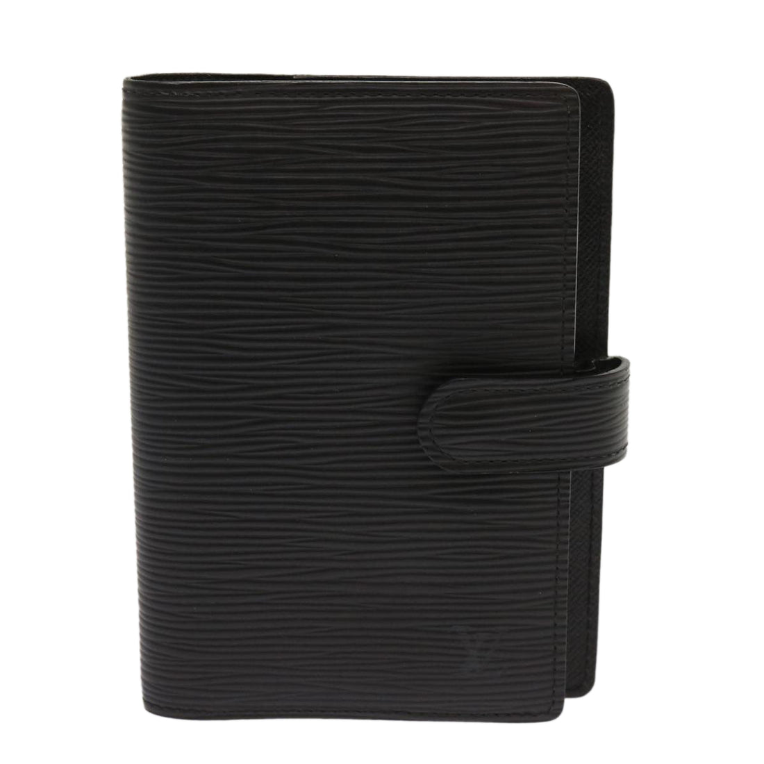 Louis Vuitton COUVERTURE AGENDA FONCTIONNEL PM Black Leather Wallet 