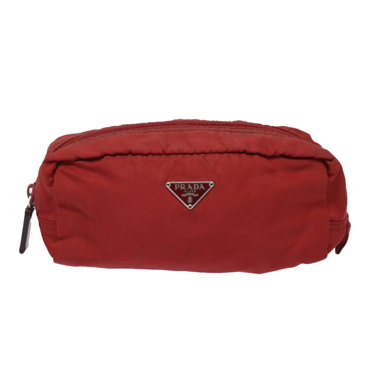 Prada Tessuto Red Synthetic Clutch Bag