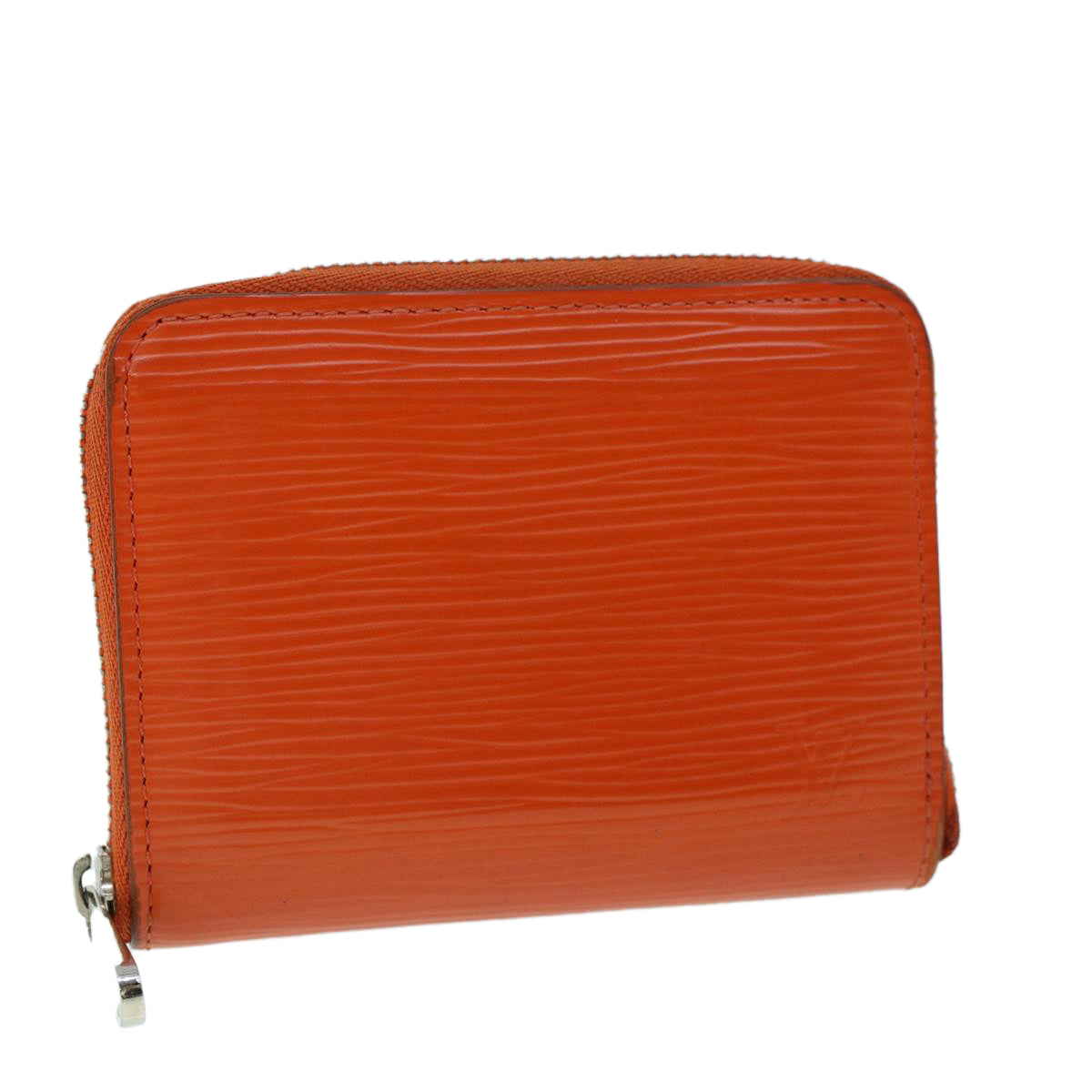 Louis Vuitton Porte monnaie Zippy Orange Leather Wallet 