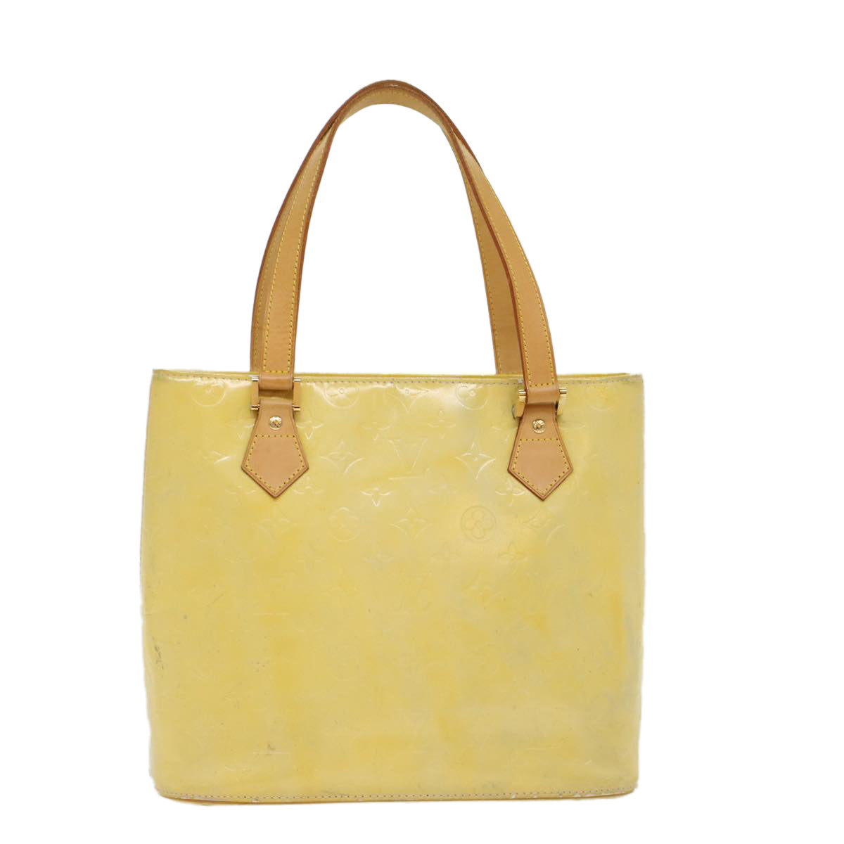 Louis Vuitton Houston Yellow Patent Leather Shoulder Bag