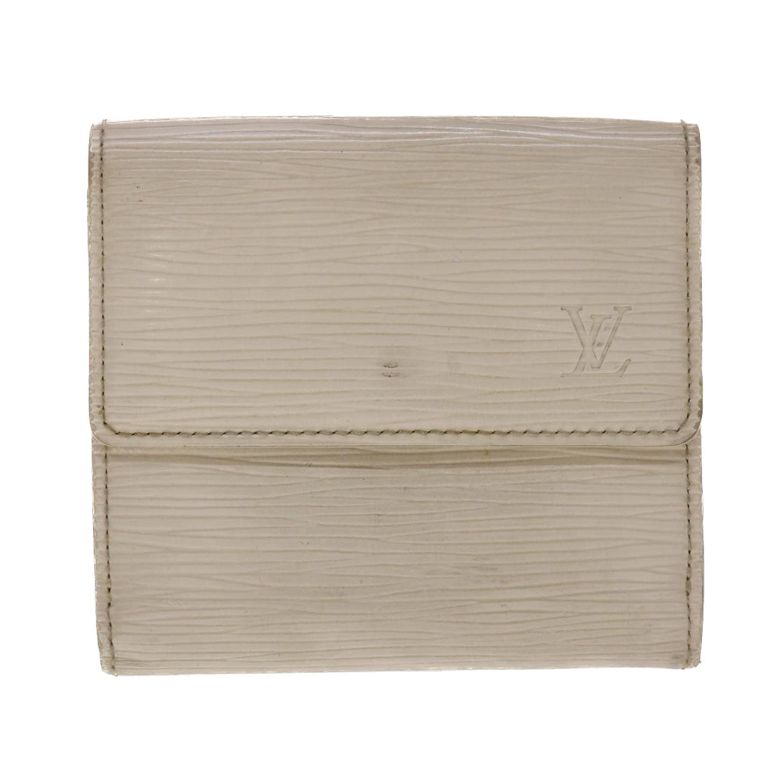 Louis Vuitton Portefeuille White Leather Wallet 