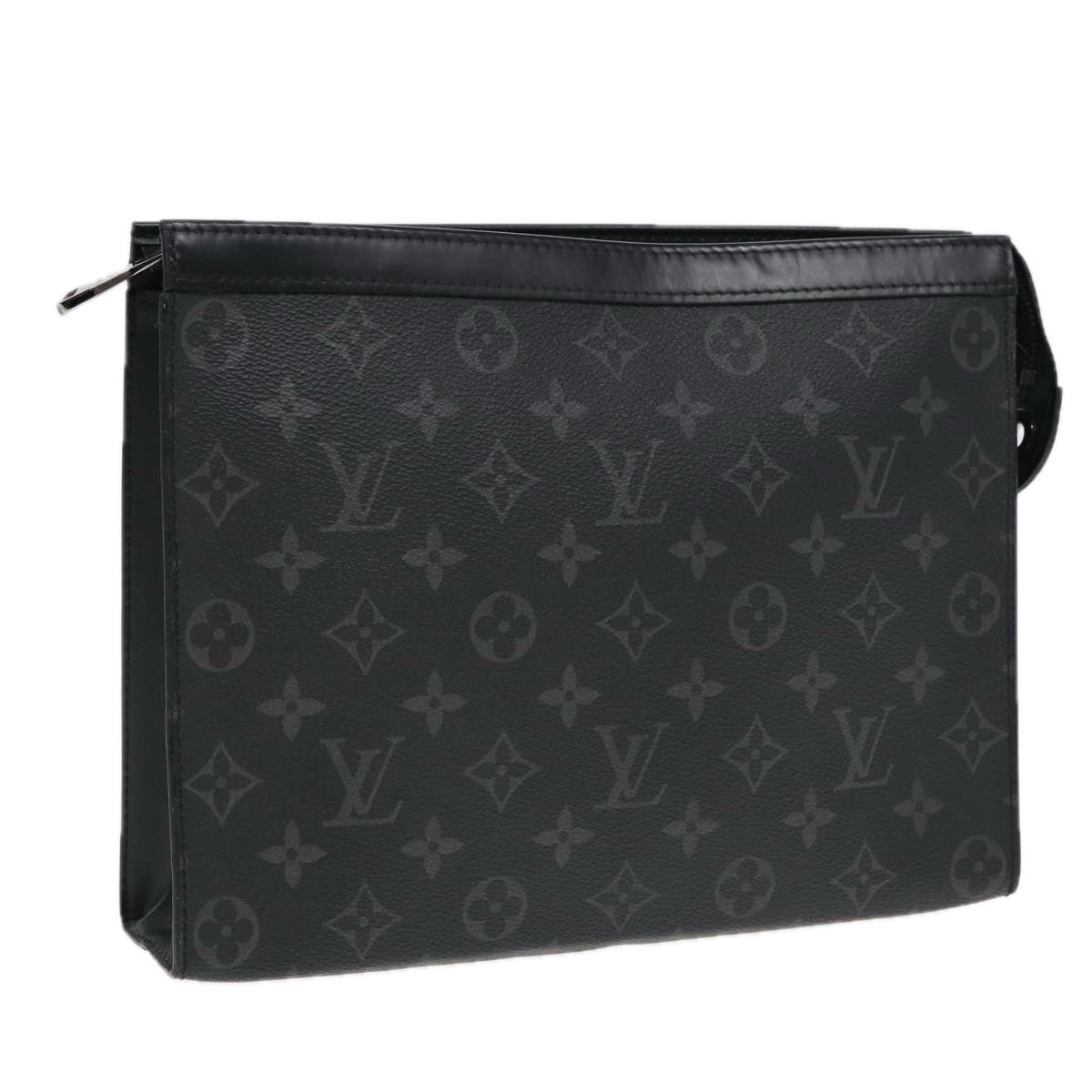 Louis Vuitton Pochette voyage Black Canvas Clutch Bag