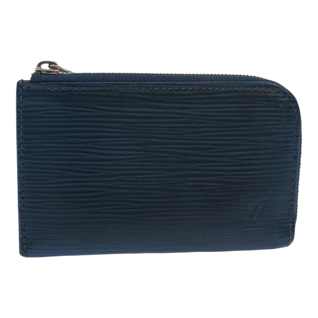 Louis Vuitton Porte-monnaie Blue Leather Wallet 