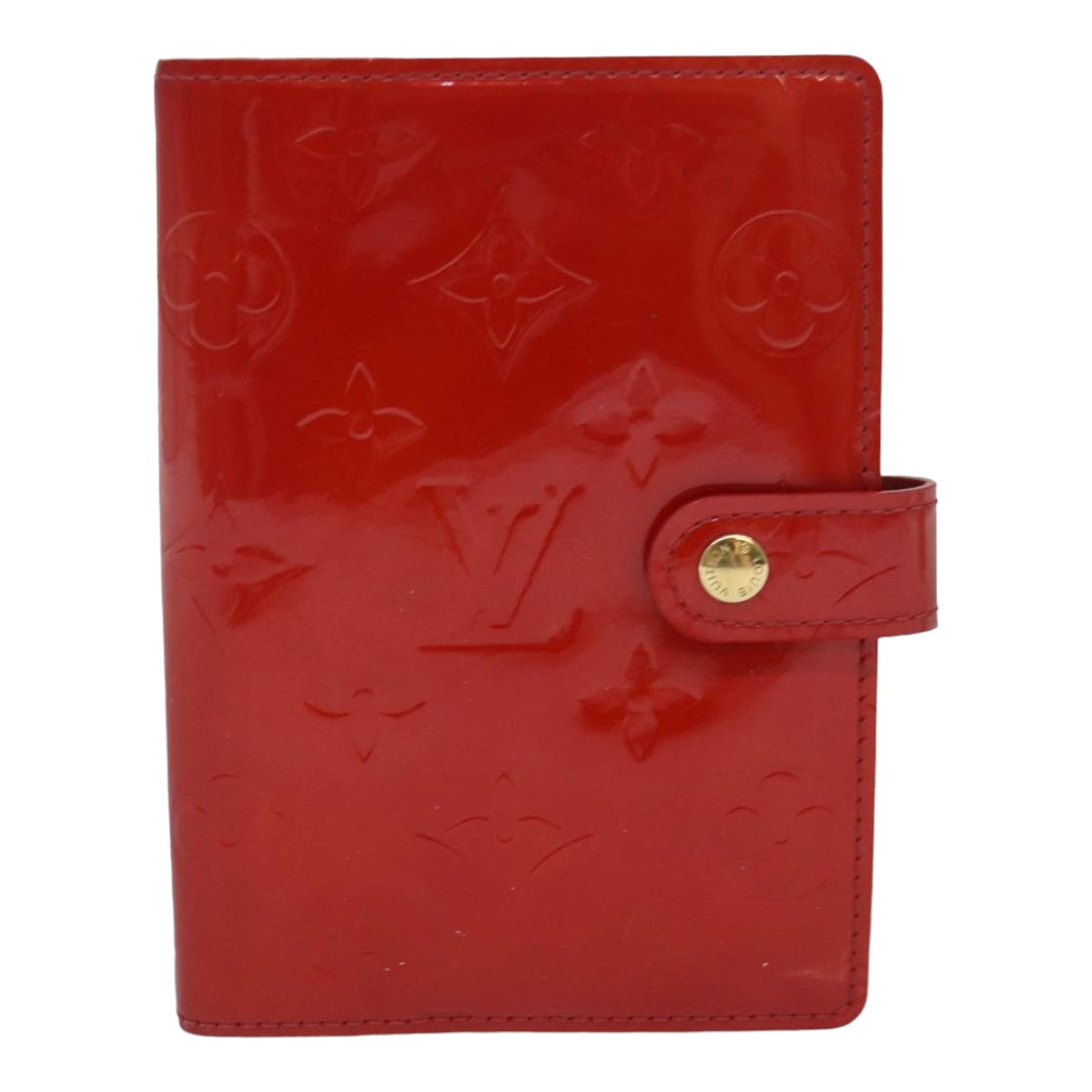 Louis Vuitton Agenda Red Patent Leather Wallet 