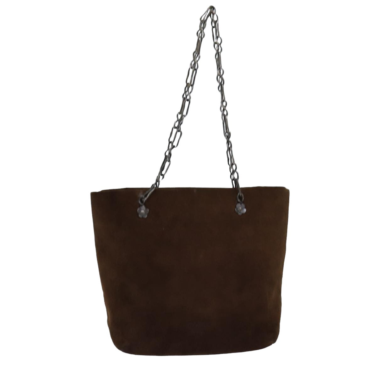 Prada -- Brown Suede Handbag 