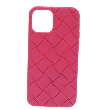 Bottega Veneta Intrecciato Pink Rubber Phone 