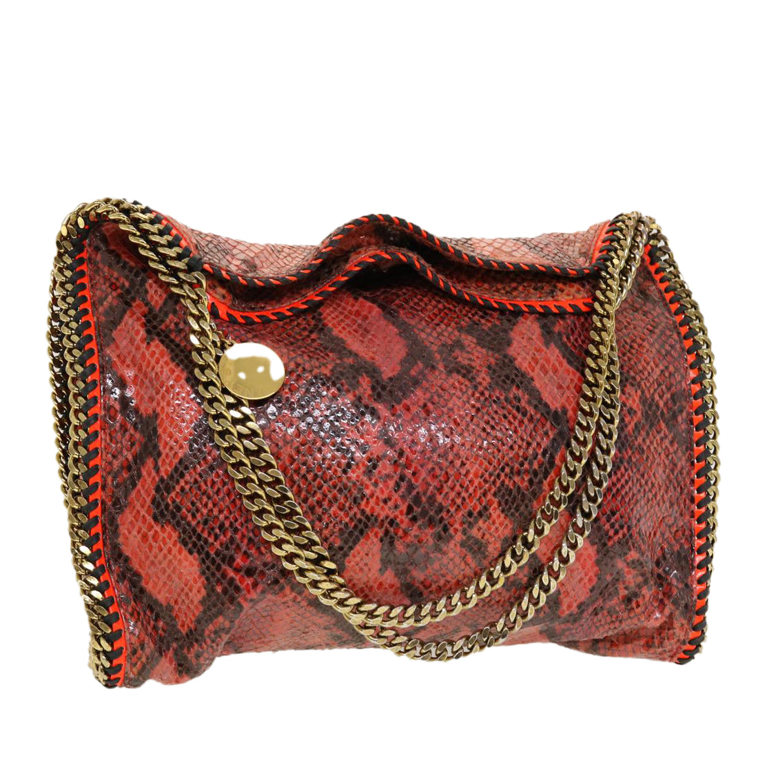 Stella McCartney Falabella Red Leather Shoulder Bag