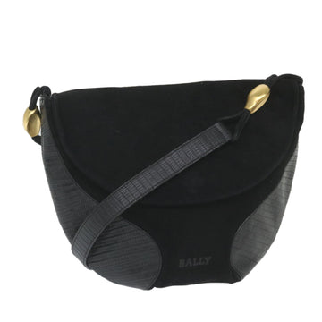 Bally Black Suede Shoulder Bag