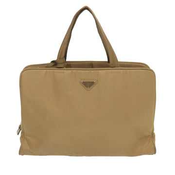 Prada Vitello Beige Canvas Handbag 