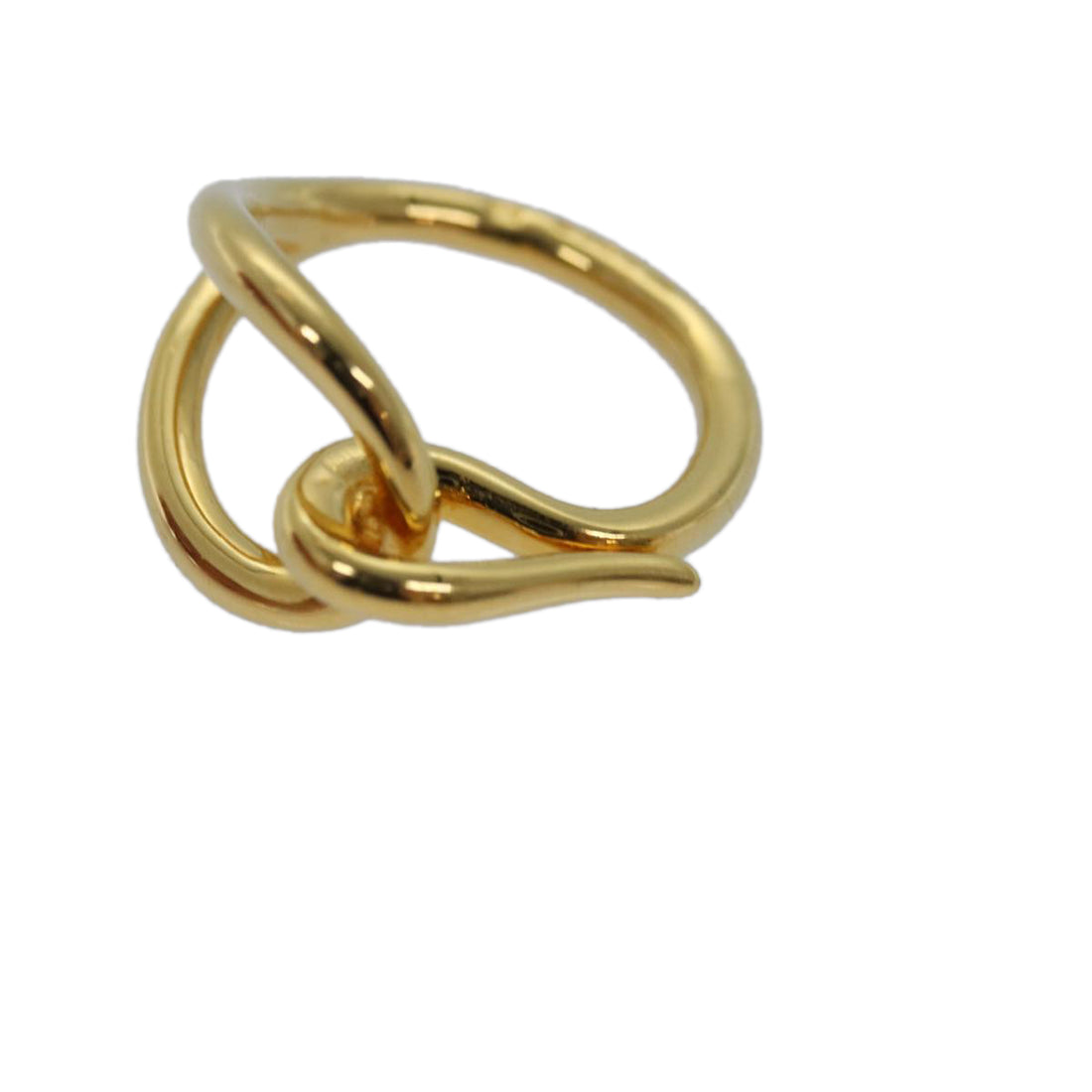 Hermès Anneau De Foulard Gold Metal Ring 