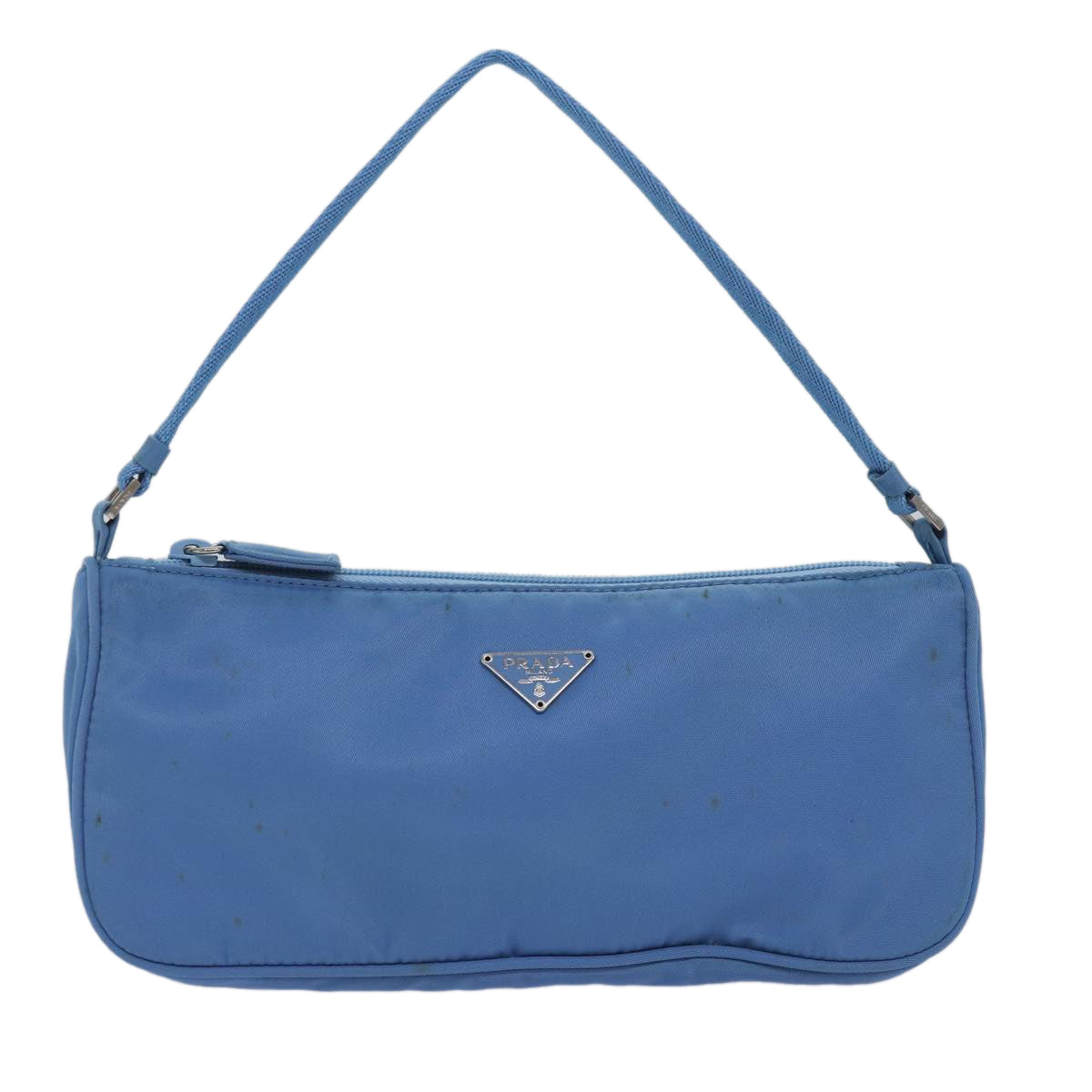 Prada Tessuto Blue Synthetic Clutch Bag