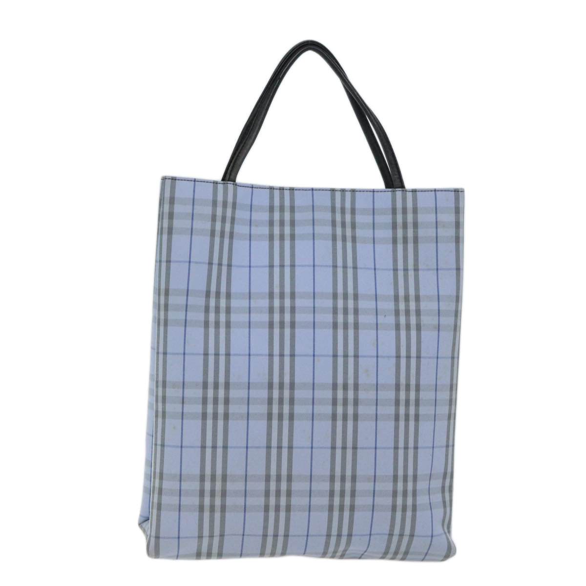 Burberry Nova Check Blue Canvas Tote Bag