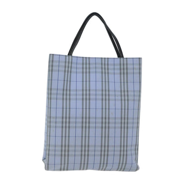 Burberry Nova Check Blue Canvas Tote Bag