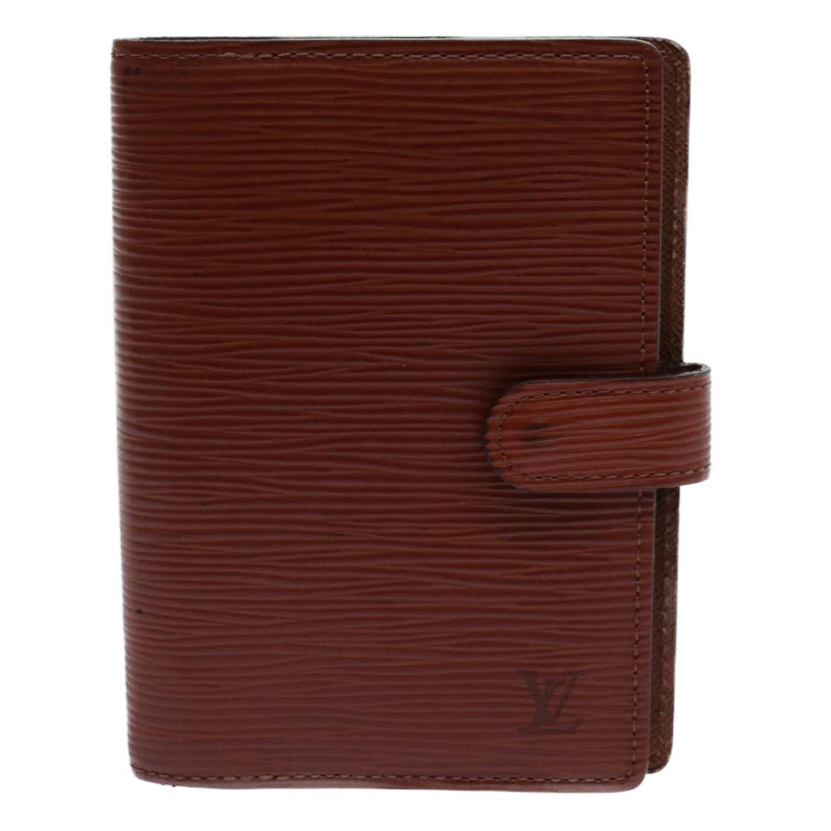 Louis Vuitton Agenda PM Brown Leather Wallet 