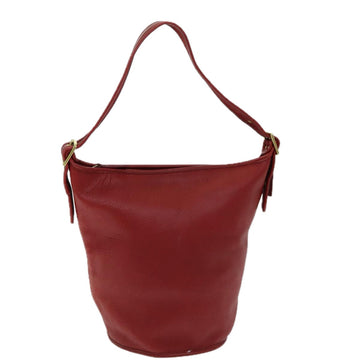 Coach Lock That Red Leather Shoulder Bag