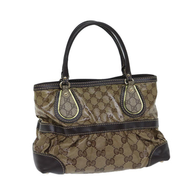 Gucci GG crystal Beige Canvas Handbag 