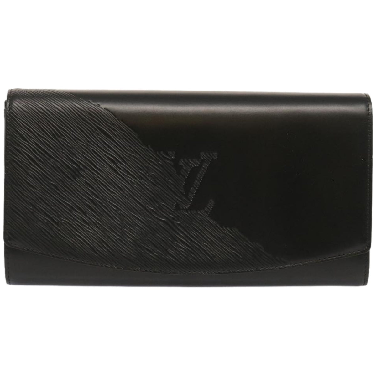 Louis Vuitton Opéra Black Leather Clutch Bag