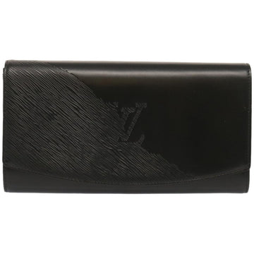 Louis Vuitton Opéra Black Leather Clutch Bag