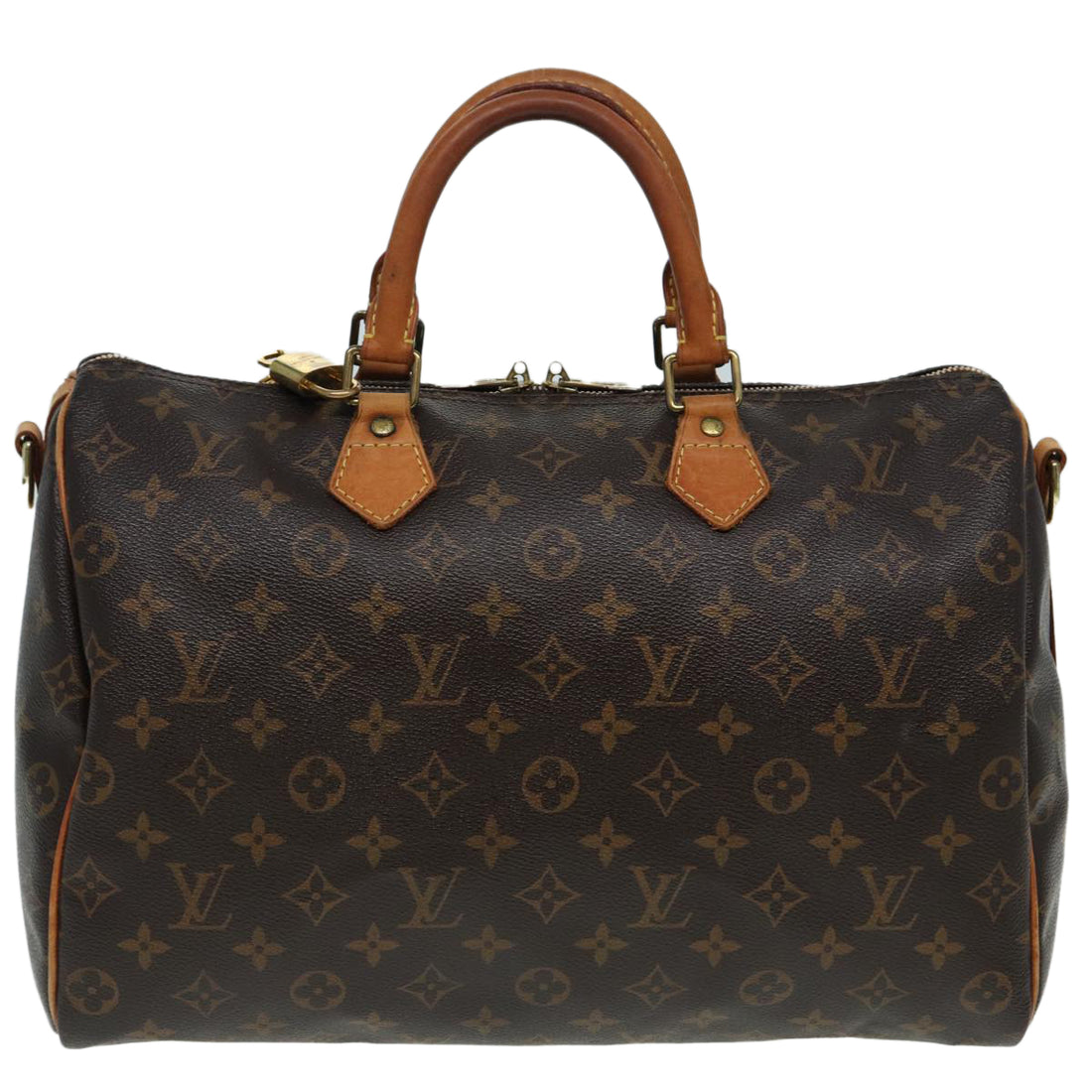 Louis Vuitton Speedy Bandoulière 35 Brown Canvas Handbag 