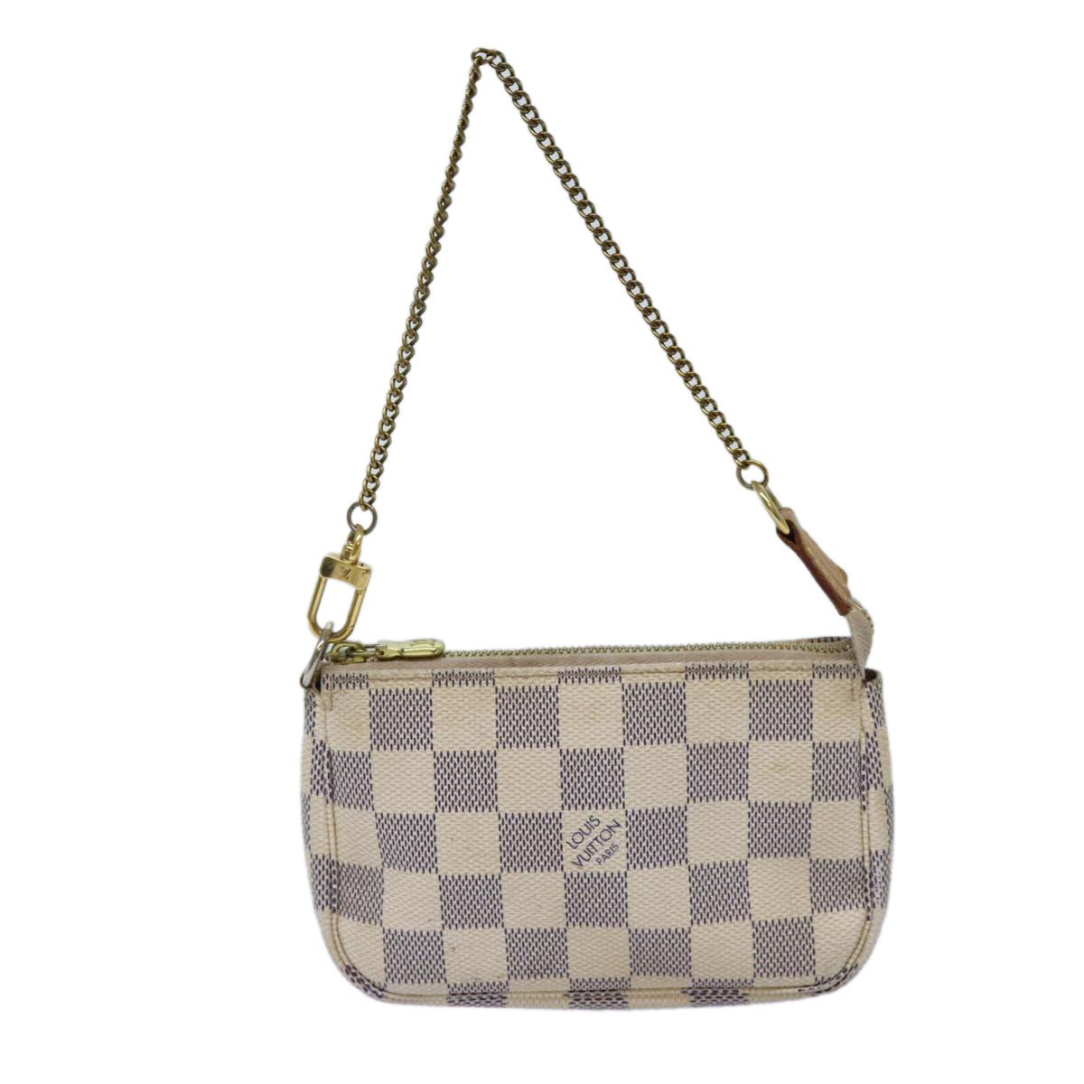 Louis Vuitton Pochette accessoires Beige Canvas Clutch Bag