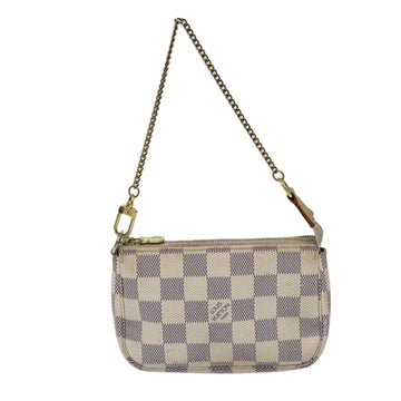 Louis Vuitton Pochette accessoires Beige Canvas Clutch Bag