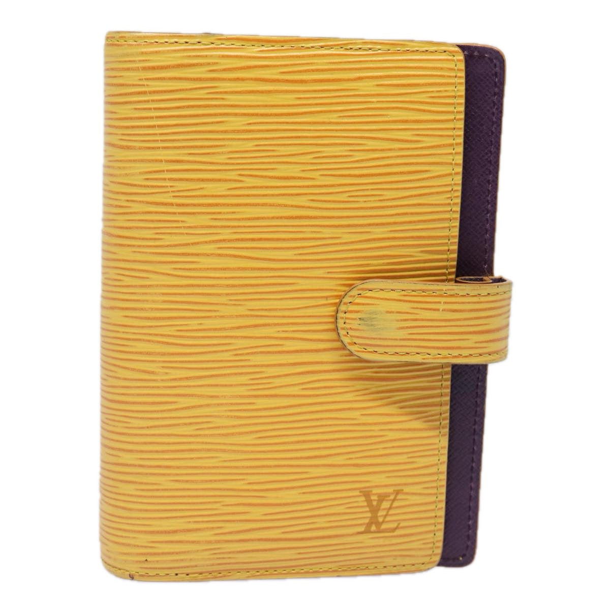 Louis Vuitton Agenda PM Yellow Leather Wallet 